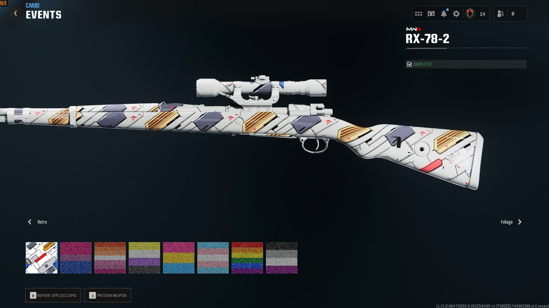 ⭐【WZ4/BO6】🔥【Prestige 3】x5 Skins | Kar98/Superi Max | Gray Beta Skin | Squid Game | x6 Gold Camo | x17 Mix Guns Leveled