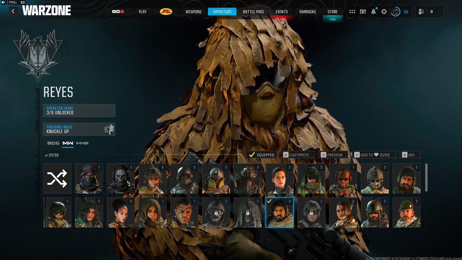 ⭐【Prestige Master】🔥 Ghillie Suit Skin | x100 Gun Leveled | x7 Battlepass Skins | Mace-Rick Grimes-Groot-Creepy Clown…