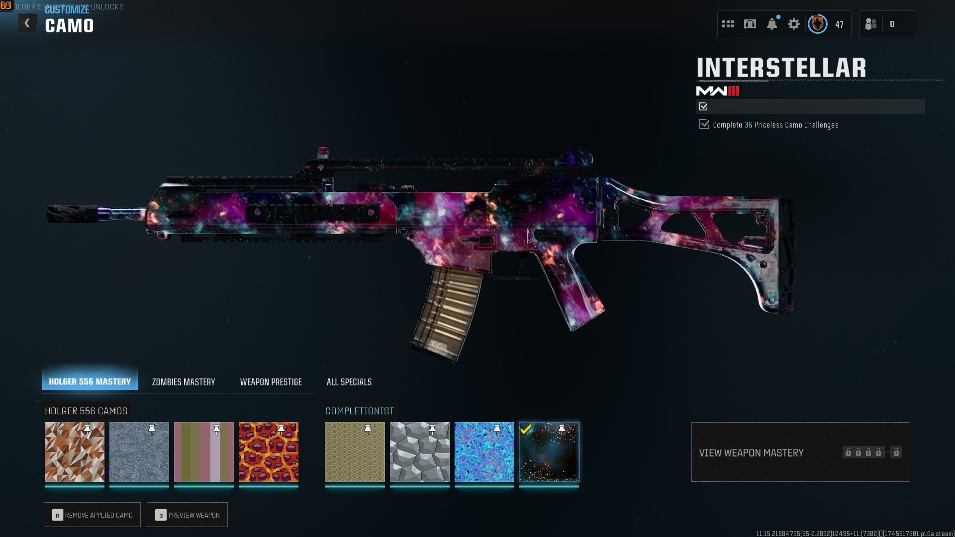 ⭐【WZ4/BO6】🔥【Prestige 3】Interstellar-Diamond-Platnium| 90 Gun Leveled | Grim Ghost Bundle | Blackcell S2 Bo6 | Rhea Ripley Skin
