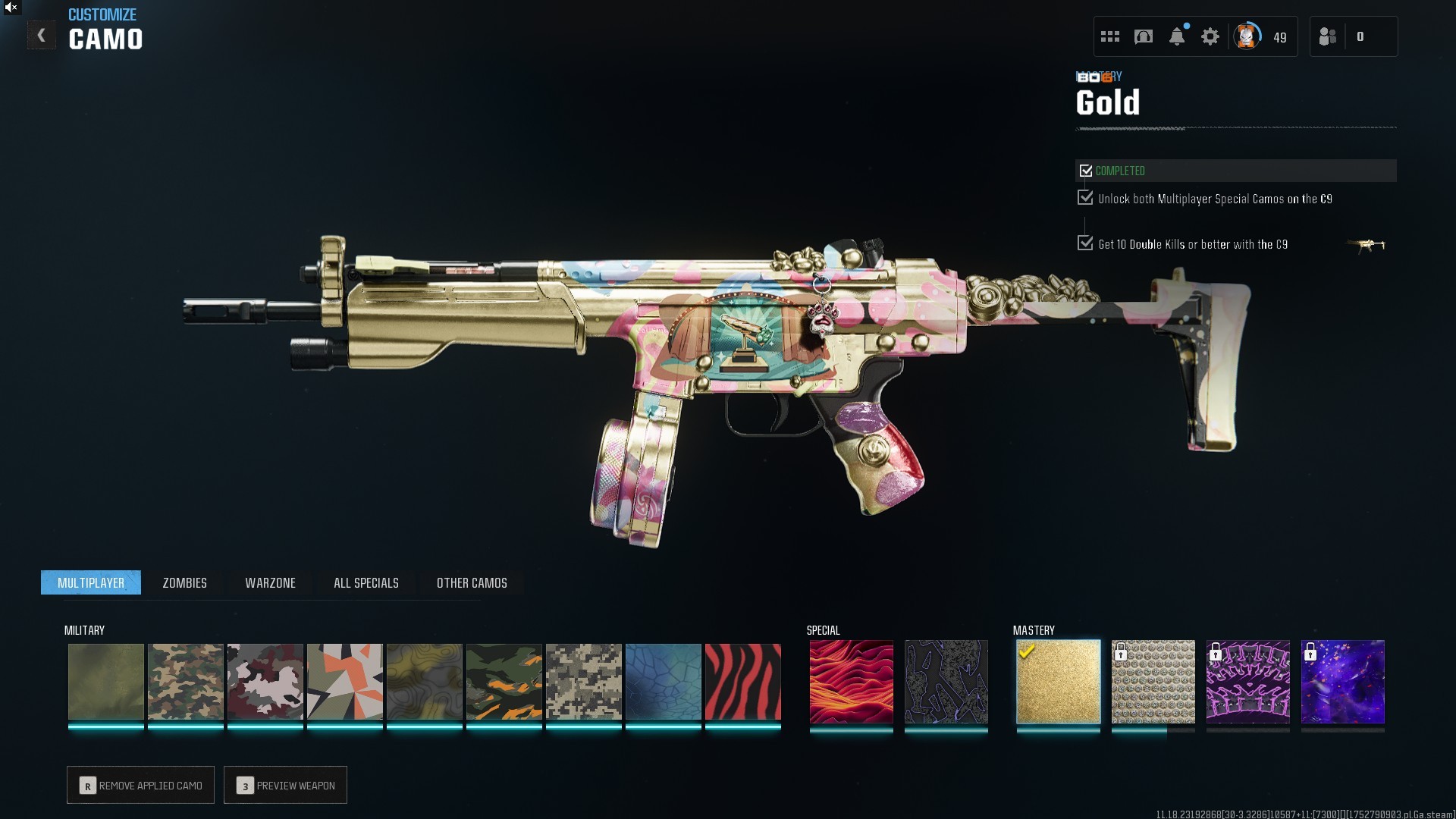 ⭐【Prestige 5】🔥 x30 Gun Leveled | Kar98 Max | x10 Gold Guns | x3 Diamond | x5 Skins | Squid Game-Casual Ops-Foot Clan-Coach…