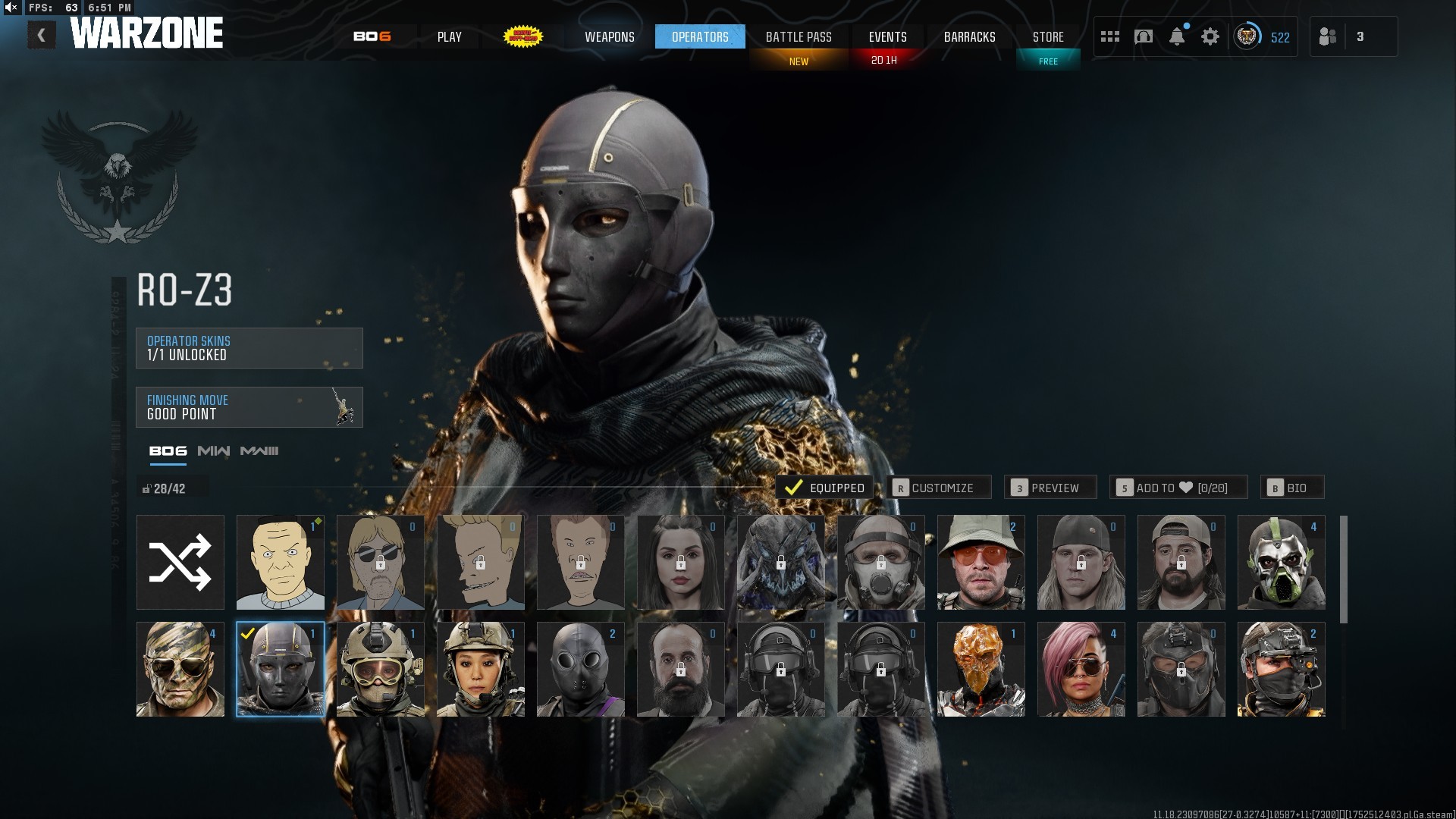 ⭐【Prestige Master】🔥 Level 500 | Dark Matter and Nebula Grinded | Roze Blackcell | Blackcell S1,S3 Bo6 | x7 Battlepass | x90 Gun