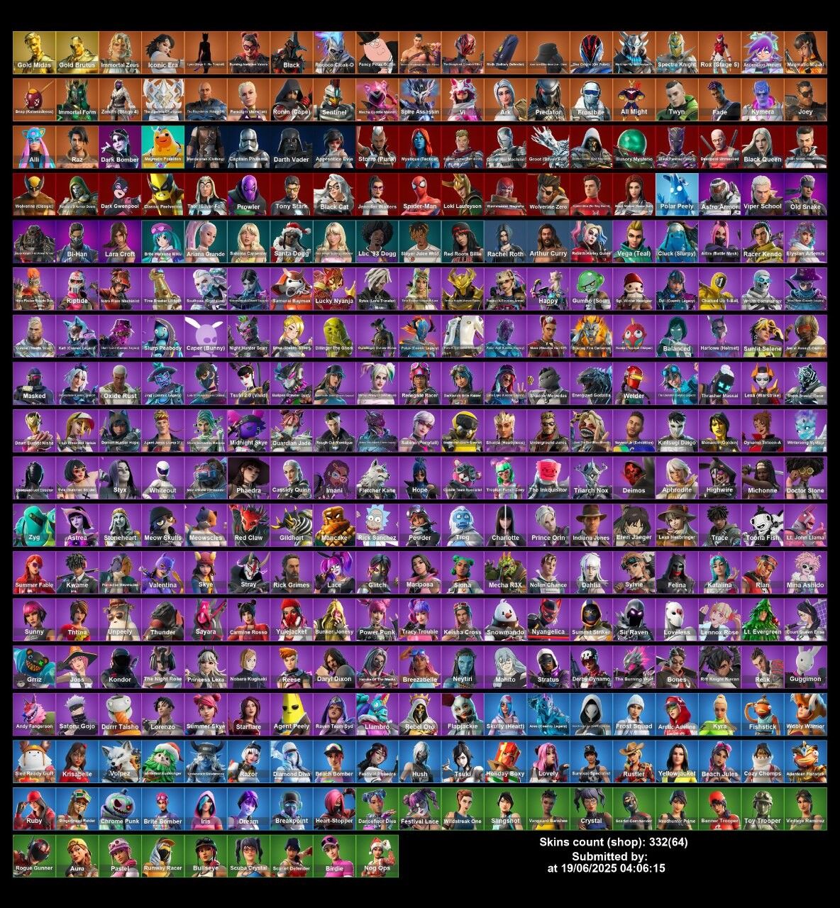 Fortnite Account ( PC / PLAYSTATION / XBOX ) (Gold Midas, Gold Brutus, Immortal Zeus, Iconic Era, Lynx (Stage 4 – No Ponytail), Burning Ambition Valeria, Black) (332 Skins) Fortnite Account ( PC / PLAYSTATION / XBOX ) (Gold Midas, Gold Brutus, Immortal Zeus, Iconic Era, Lynx (Stage 4 – No Ponytail), Burning Ambition Valeria, Black) (332 Skins)
