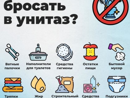 Канализация – не мусорное ведро!