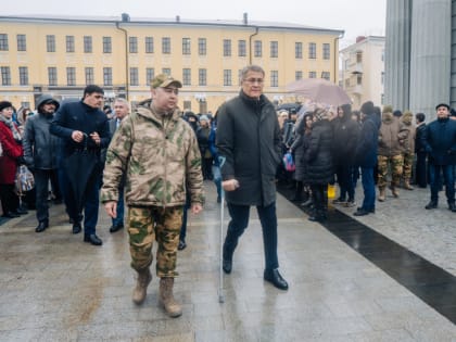 Муфтий Айнур хазрат Биргалин проводил в зону СВО первого заместителя Премьер-министра Республики Башкортостан