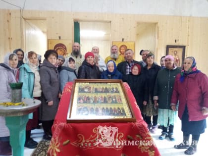 Первая Литургия в строящемся Александро-Невском храме с.Волково