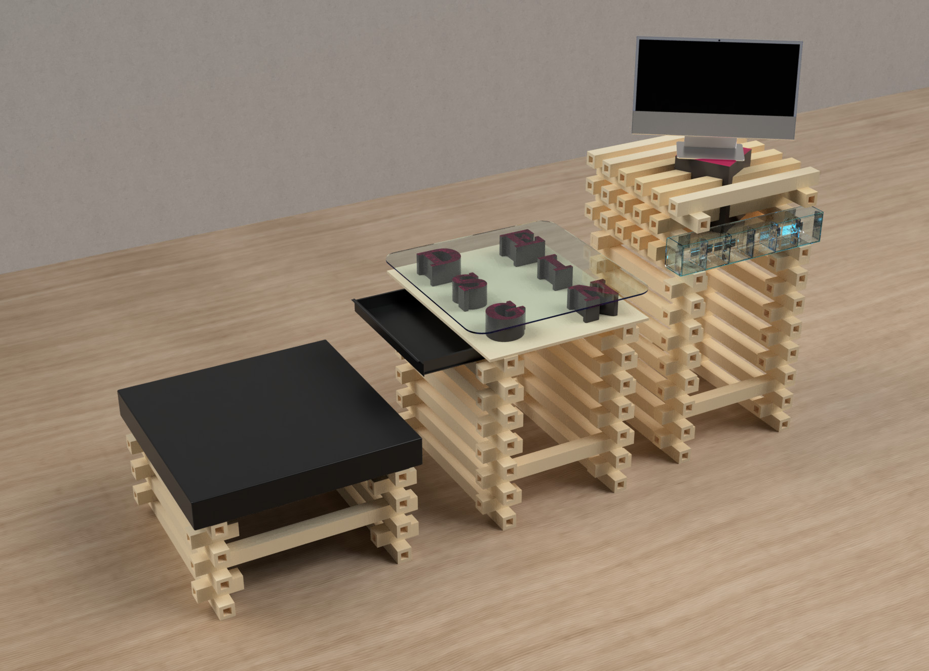 Rendering the mobile information stand
