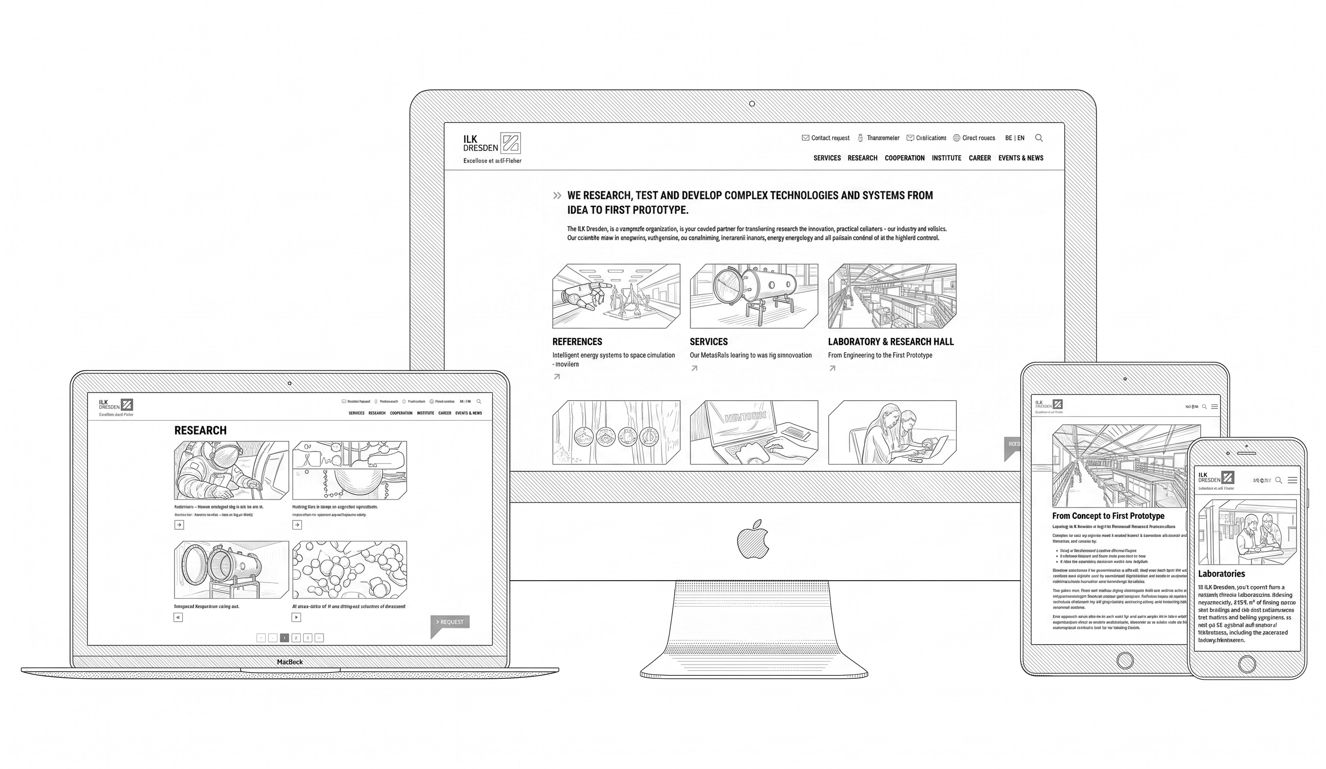 Sketch ILK Dresden Website