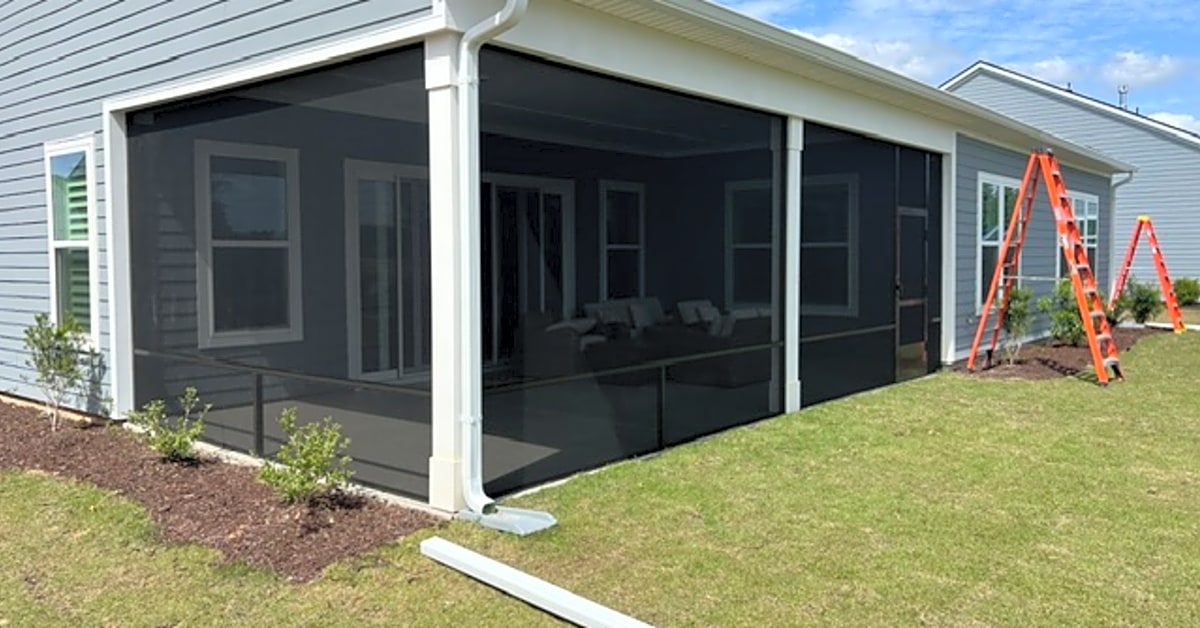 bug-proof screened lanai installation