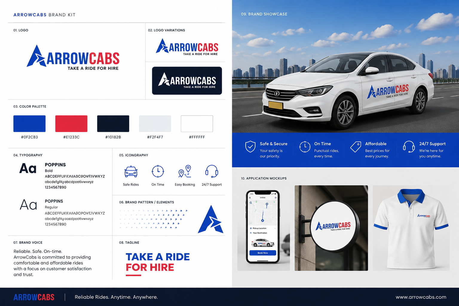 Arrow Cabs Website Design
