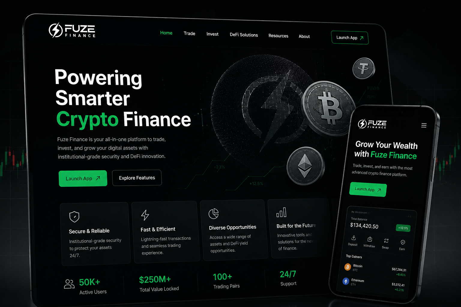 Fuze Finance Website Design