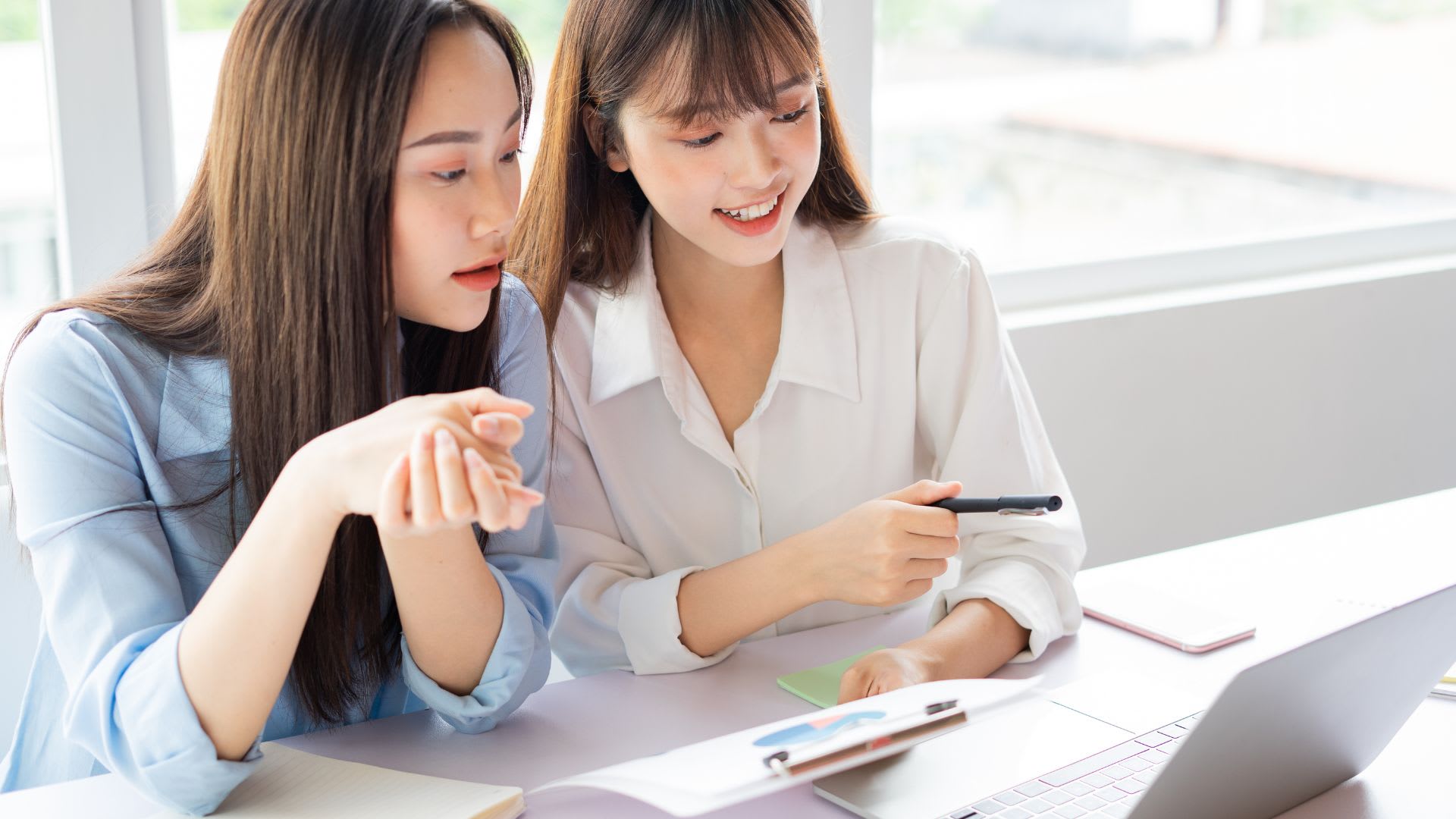 Millennial and Gen Z employees at work