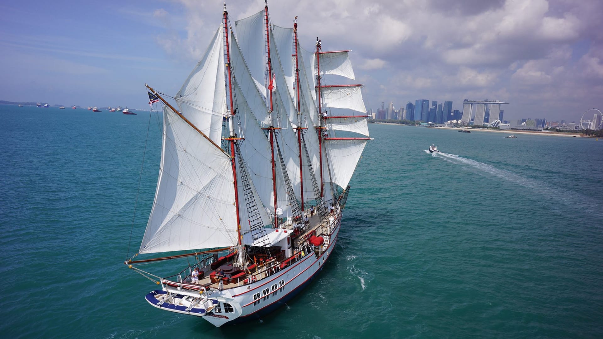 Royal Albatross Luxury Tall Ship Sunset Dinner Cruise On A Superyacht in Singapore