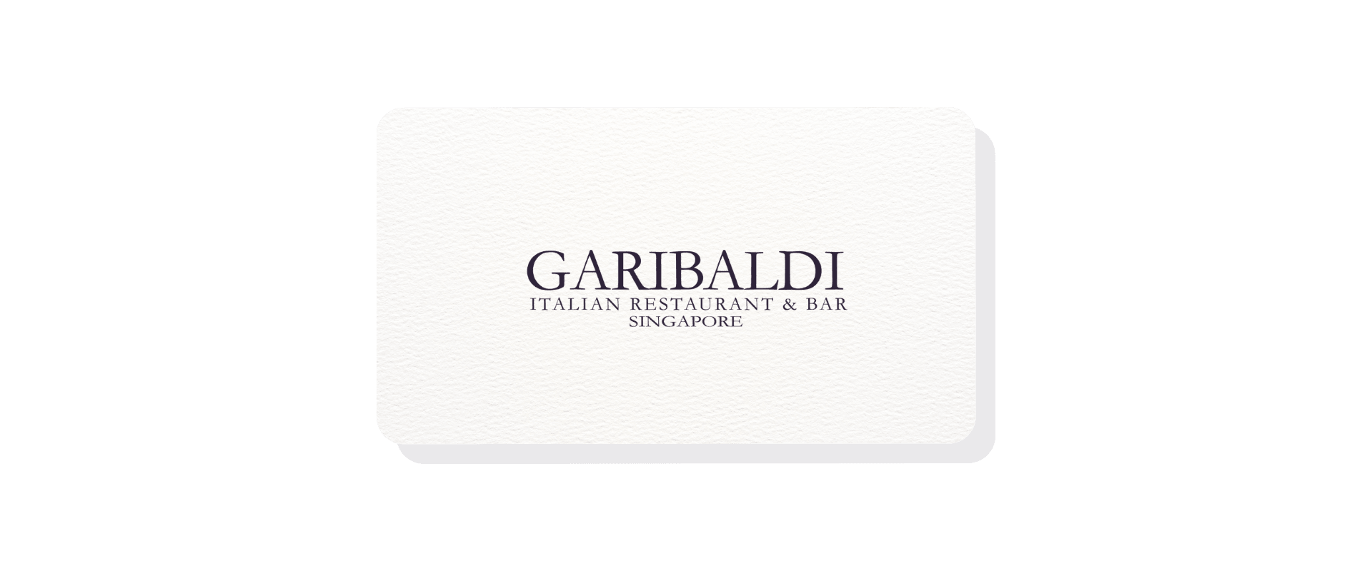 Garibaldi gift card and gift voucher for Italian cuisine