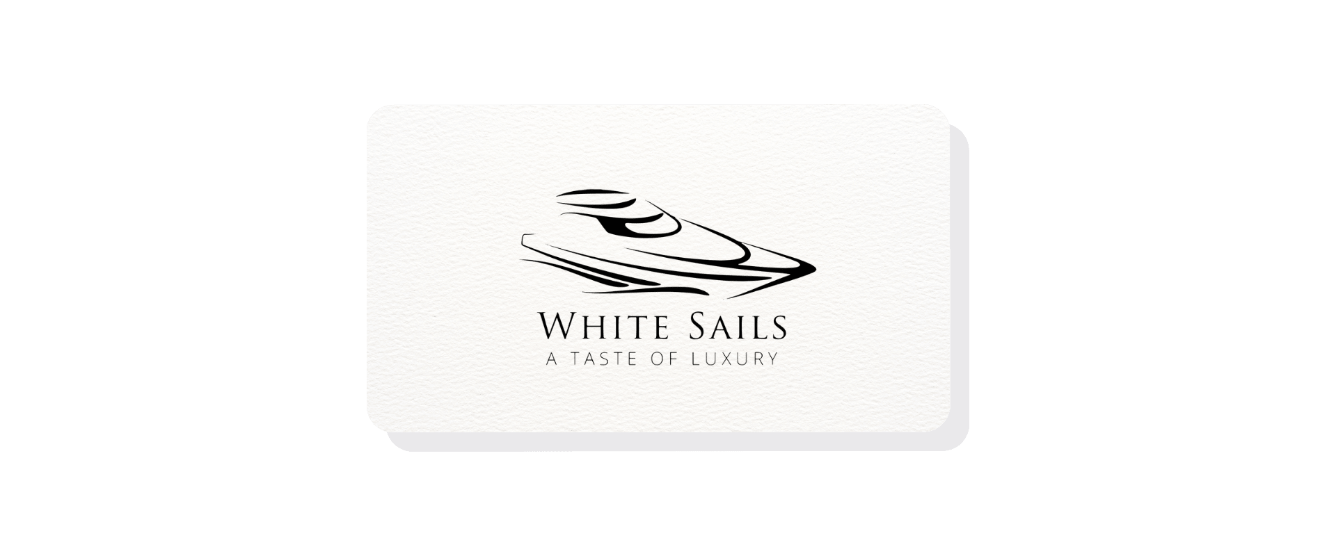 White Sails gift card and gift voucher for yacht charter services