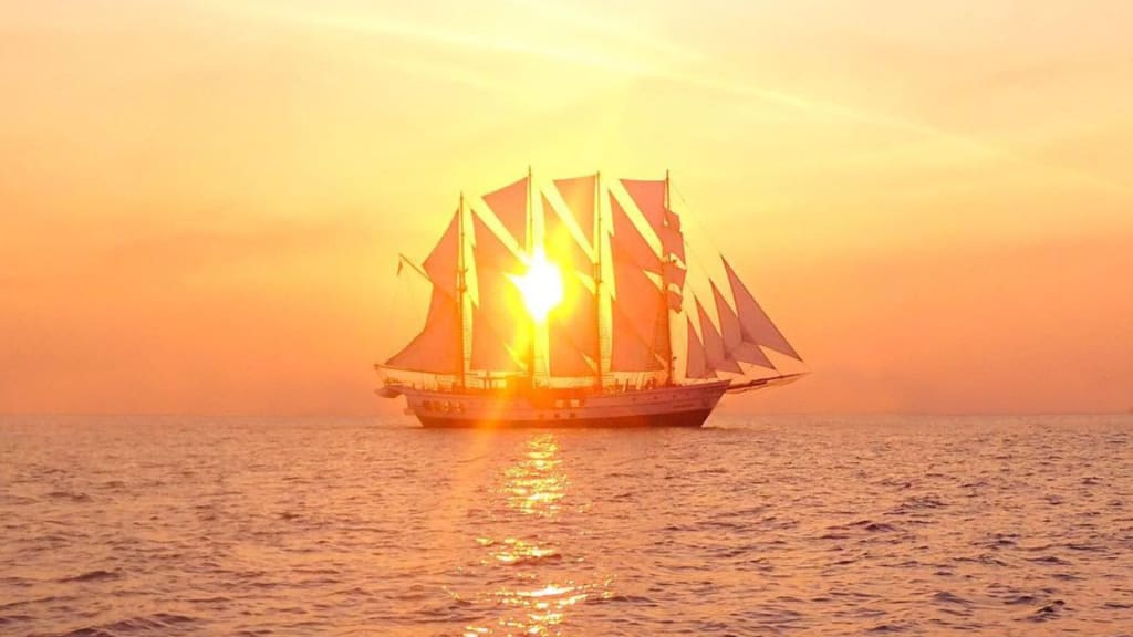 Royal Albatross Luxury Tall Ship Sunset Dinner Cruise On A Superyacht in Singapore