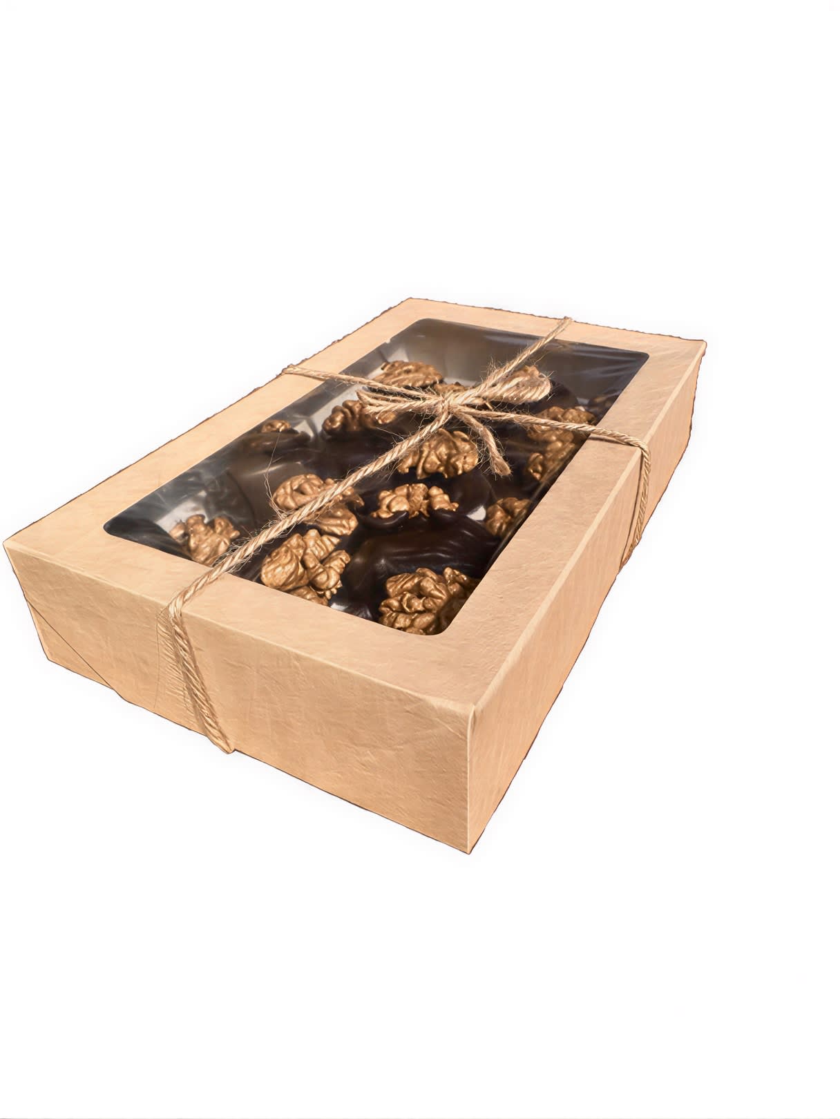 Prune în ciocolată neagră cu miez de nucă