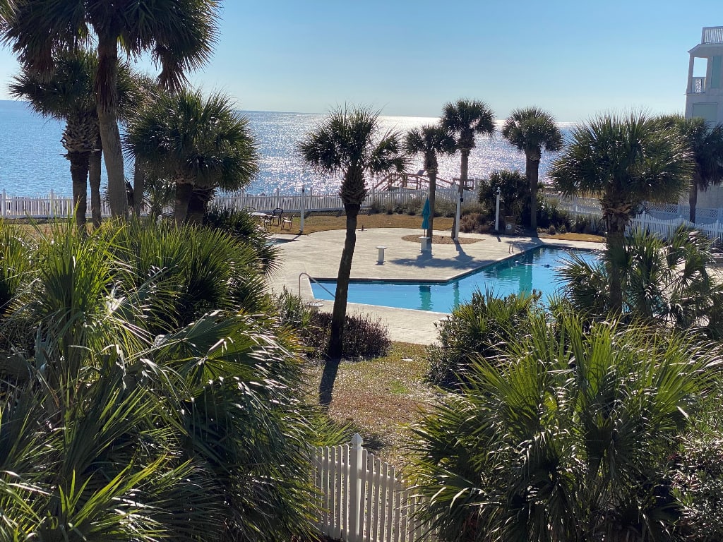 Private Deck with views of Ocean & Ocean Point Pool
