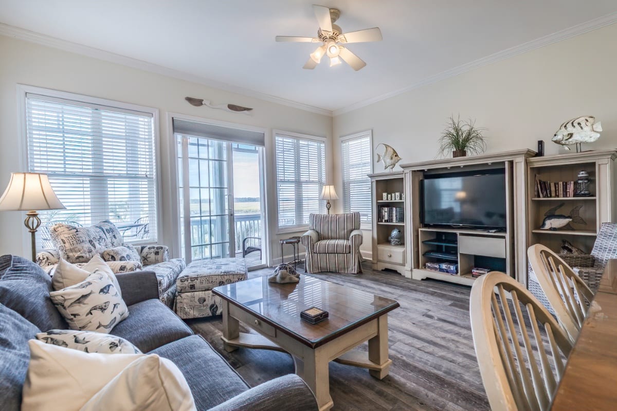 Spacious gathering space for a memorable family beach vacation