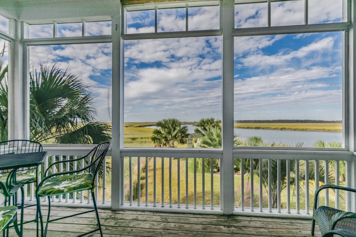 Peaceful marsh views from this Fripp Island vacation rental