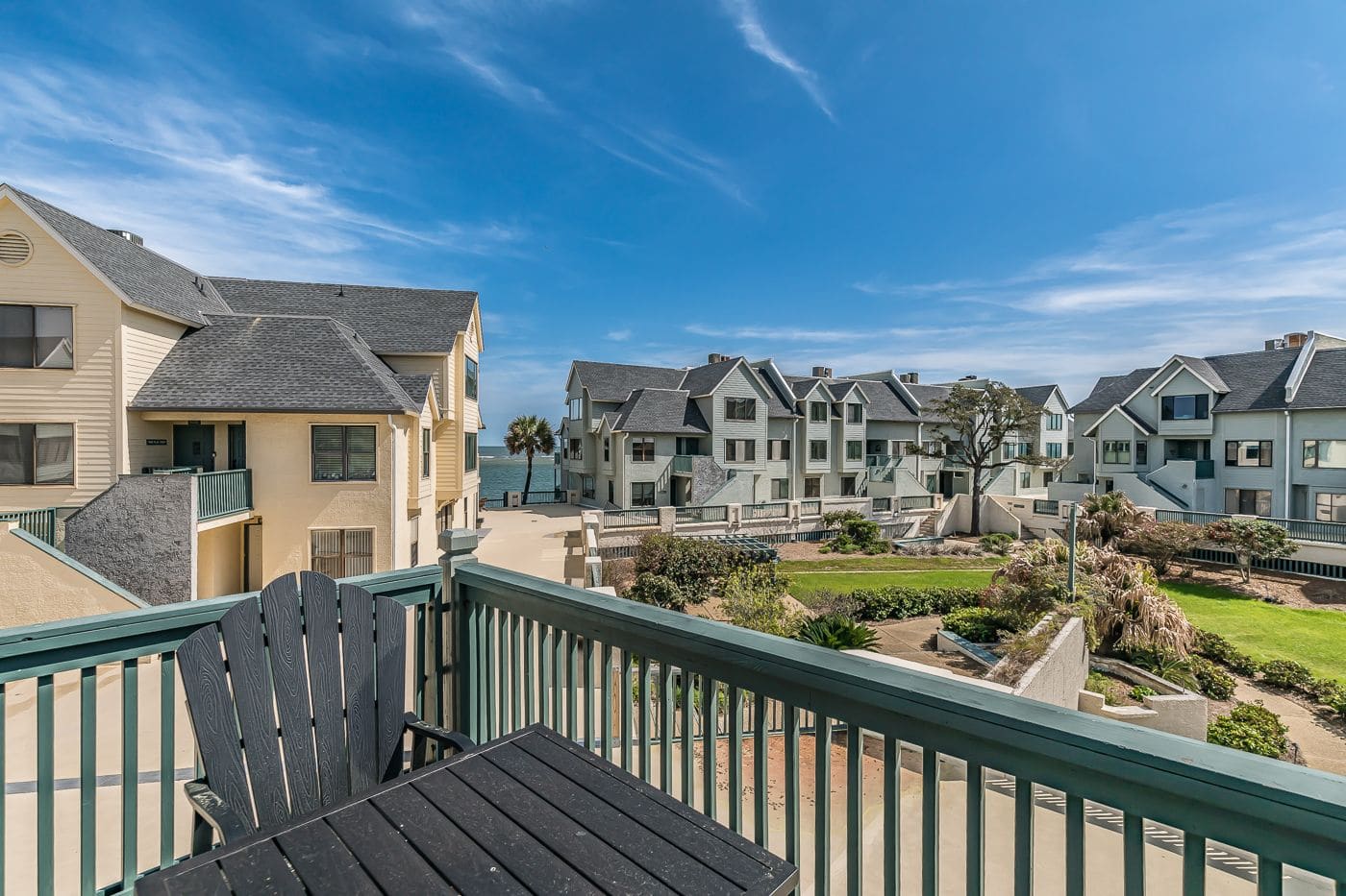 view from balcony - ocean to the left