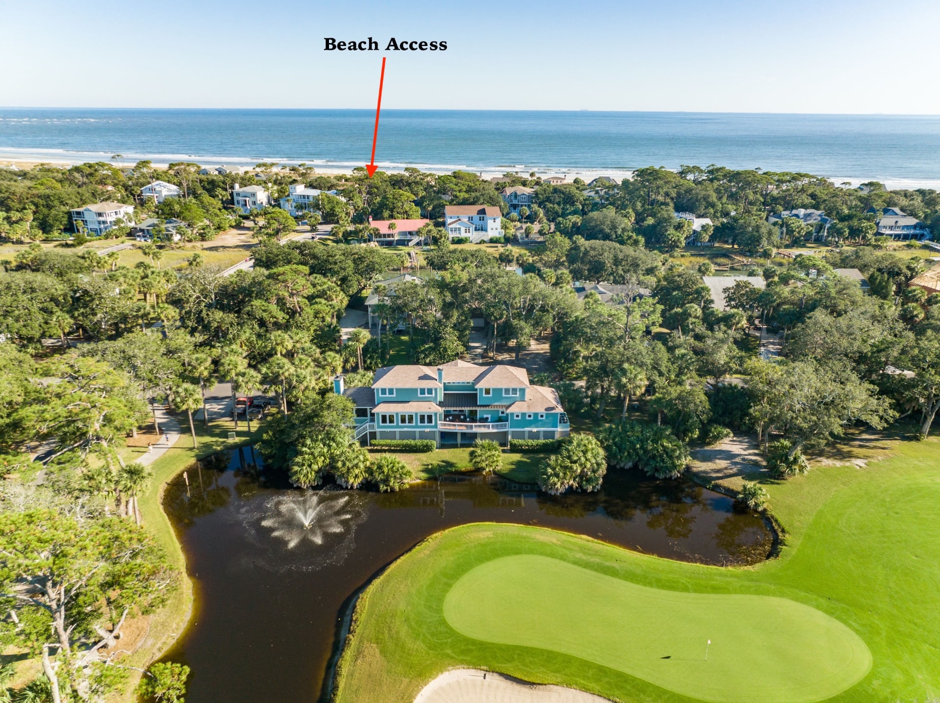 3 minute walk from front door to beach access