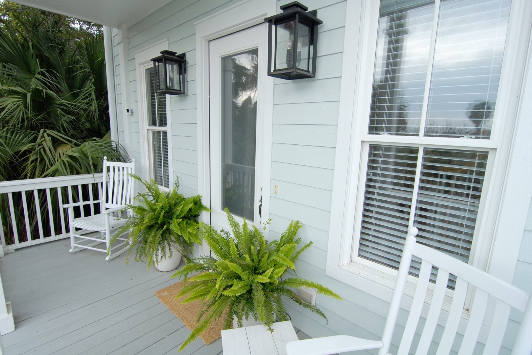 Front porch with view of ocean and golf course