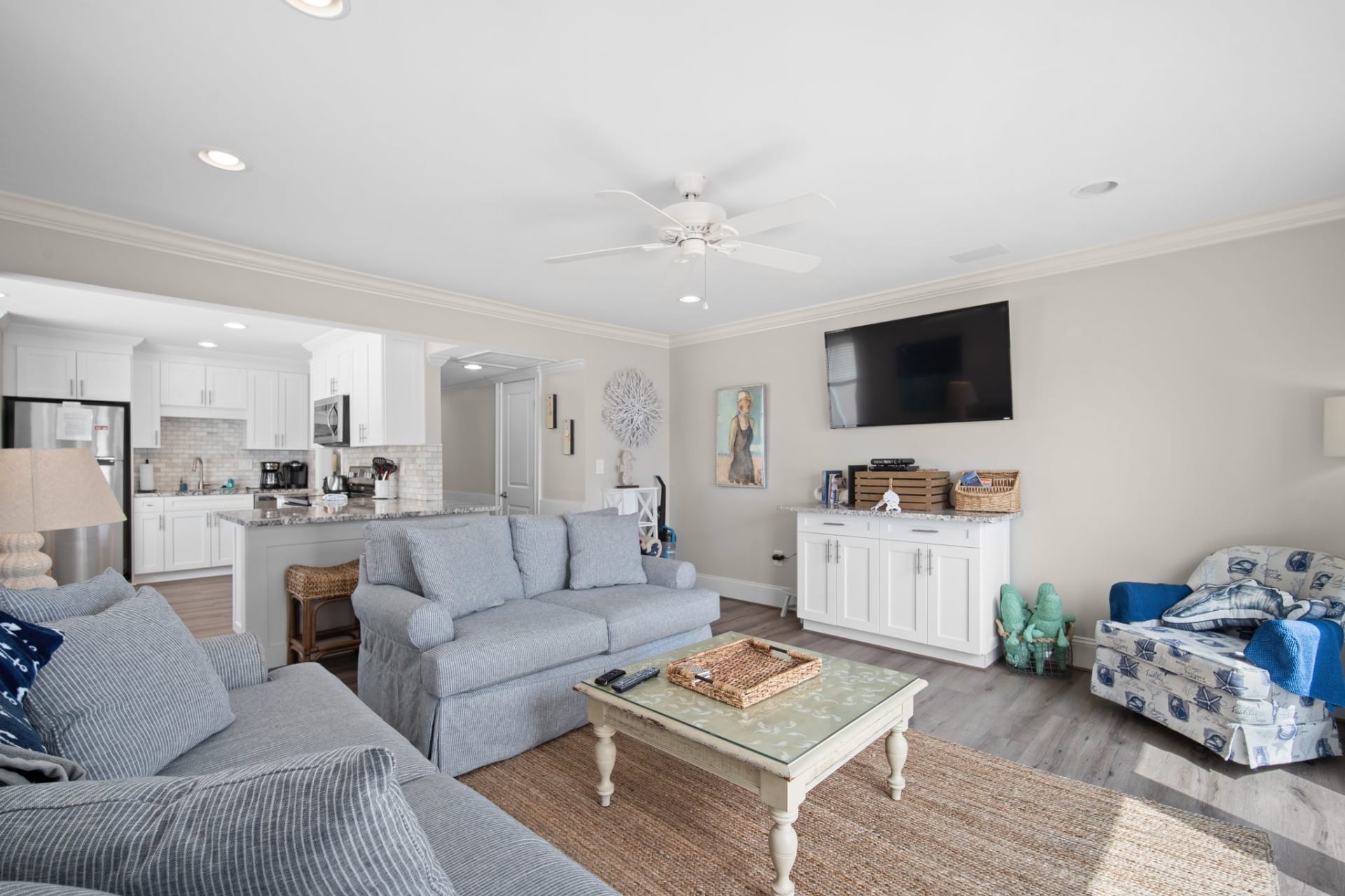 Open Concept Family Room and Kitchen