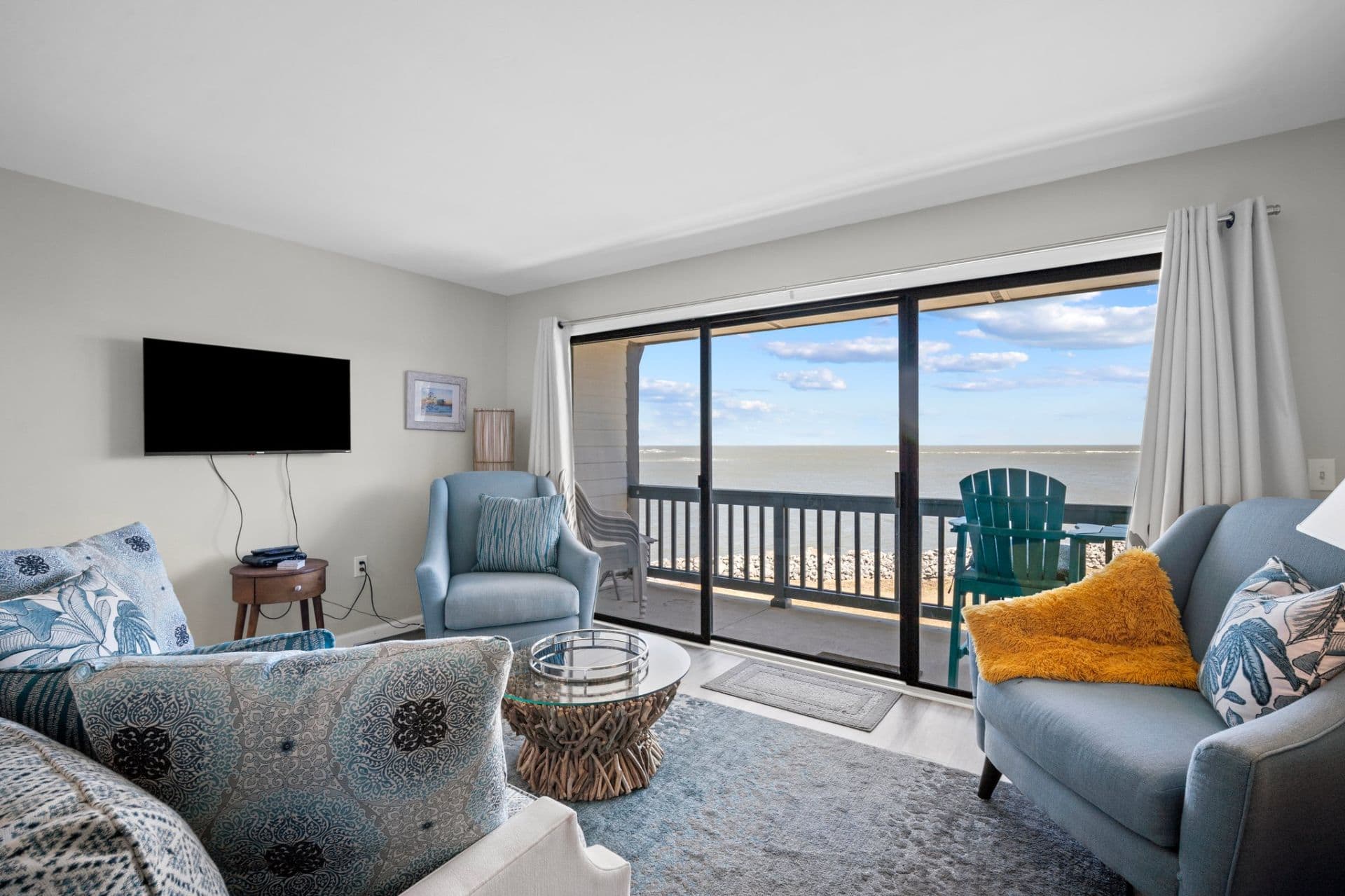 Living Room with Ocean Views