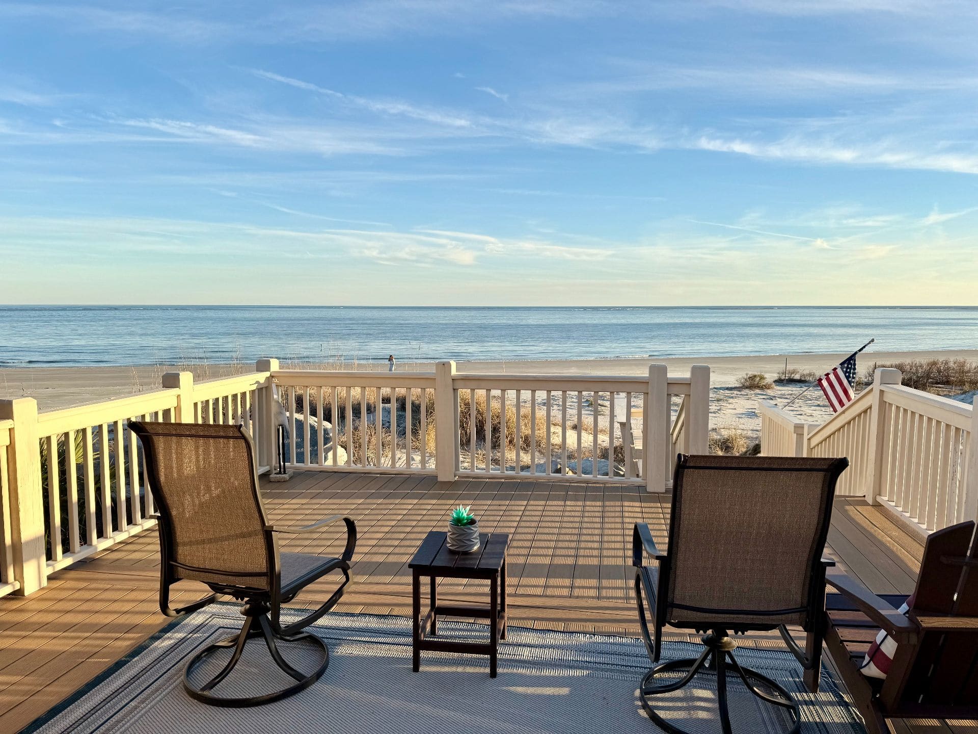 Beautiful Views from the Oceanfront Deck
