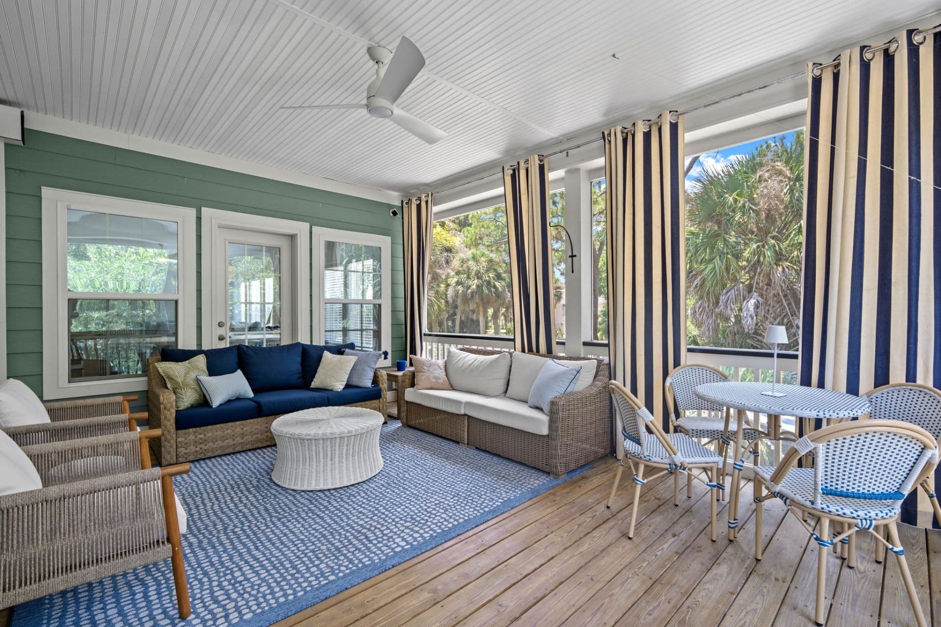 Screened Porch with Deep Seating and Dining