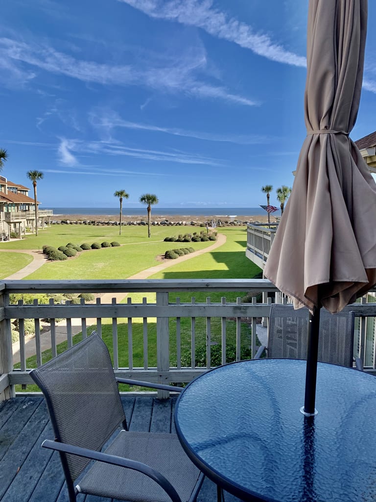 Relax on the deck after a fun day in the sand and sun!