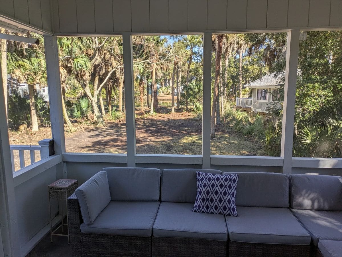 Property up against Blue Herron Lake.