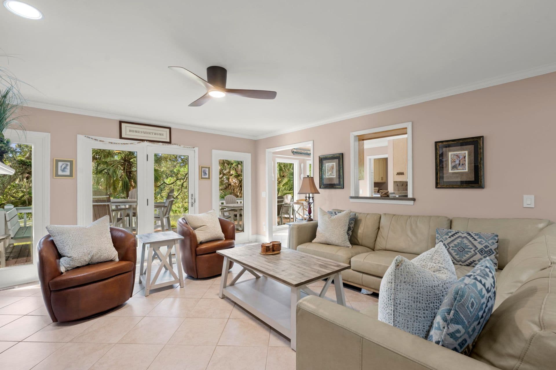 Living Room for relaxing beach vacations