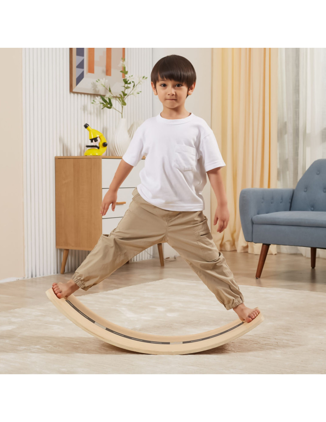 Tábua de Balança de Madeira