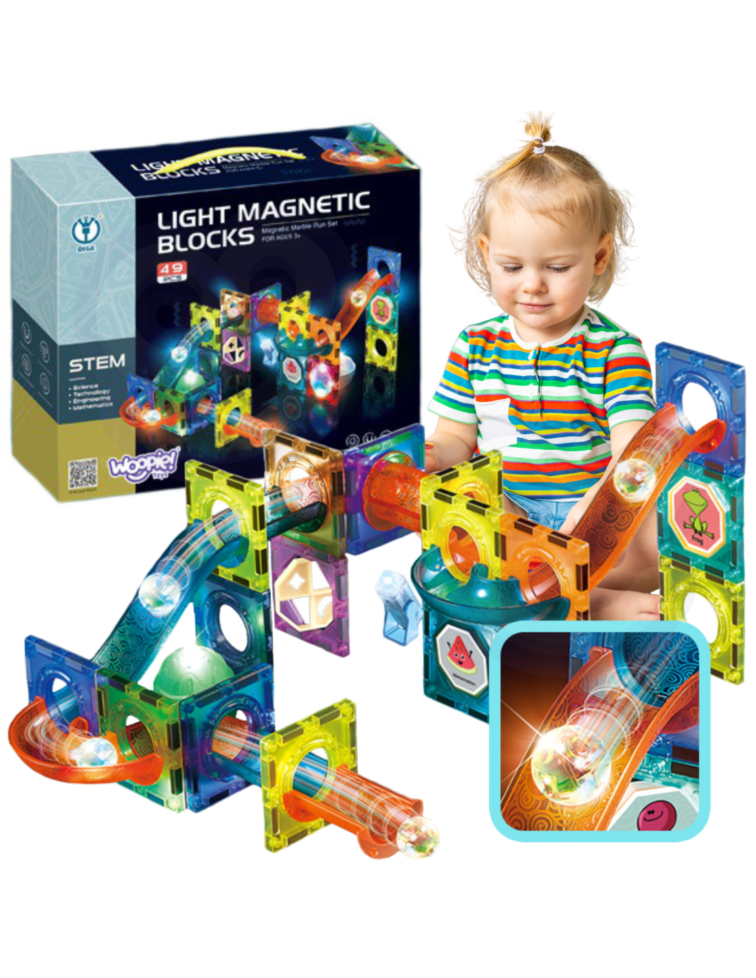 Bloqueios Magnéticos Bola Luz Pista 49