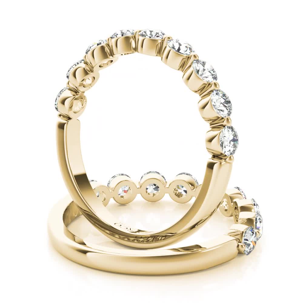 14K Yellow Gold Single Prong Band