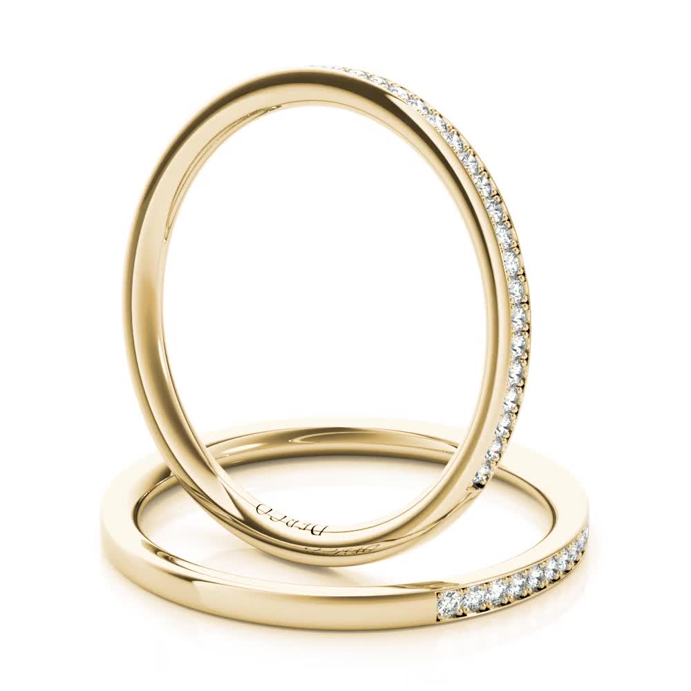 14K Yellow Gold Petite Pave Band