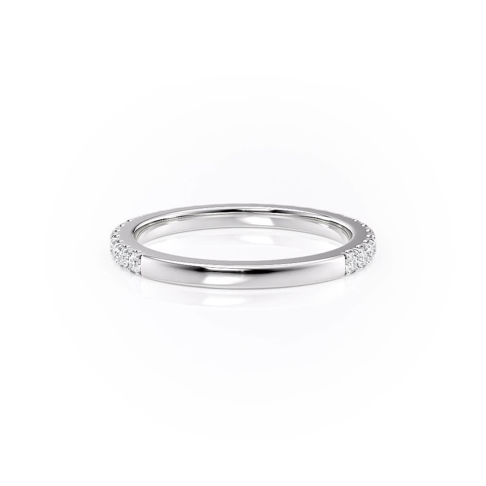 Platinum Diamond Wedding Band
