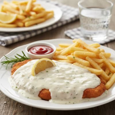 Detail of Retro Restaurant: The Triumph of the Schnitzel
