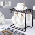Cup & Plate Corner Shelf Organizer | Space-Saving Kitchen Rack thumbnail 1