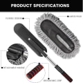 Extendable Microfiber Car Duster | Ergonomic Handle Auto Cleaning Brush thumbnail 3