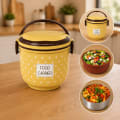 Double Layer Tiffin Box | Stainless Steel Insulated Food Carrier thumbnail 3