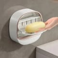 Wall Mounted Soap Box with Lid & Drain Tray thumbnail 4