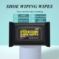Pack of 80 Disposable Pre-Moistened Shoe Cleaning Wipes for Fast Stain Removal thumbnail 1