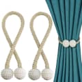2 PCS Magnetic Curtain Tiebacks - Stylish Drapery Holdbacks for Home Decor thumbnail 1