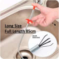 Stainless Steel Hair Catching Drain Cleaner Wire Spring Sink Cleaning Stick thumbnail 2