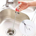 Stainless Steel Hair Catching Drain Cleaner Wire Spring Sink Cleaning Stick thumbnail 3