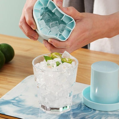 Mini Silicone Ice Cubes Bucket with Box Packing Mix Random Color