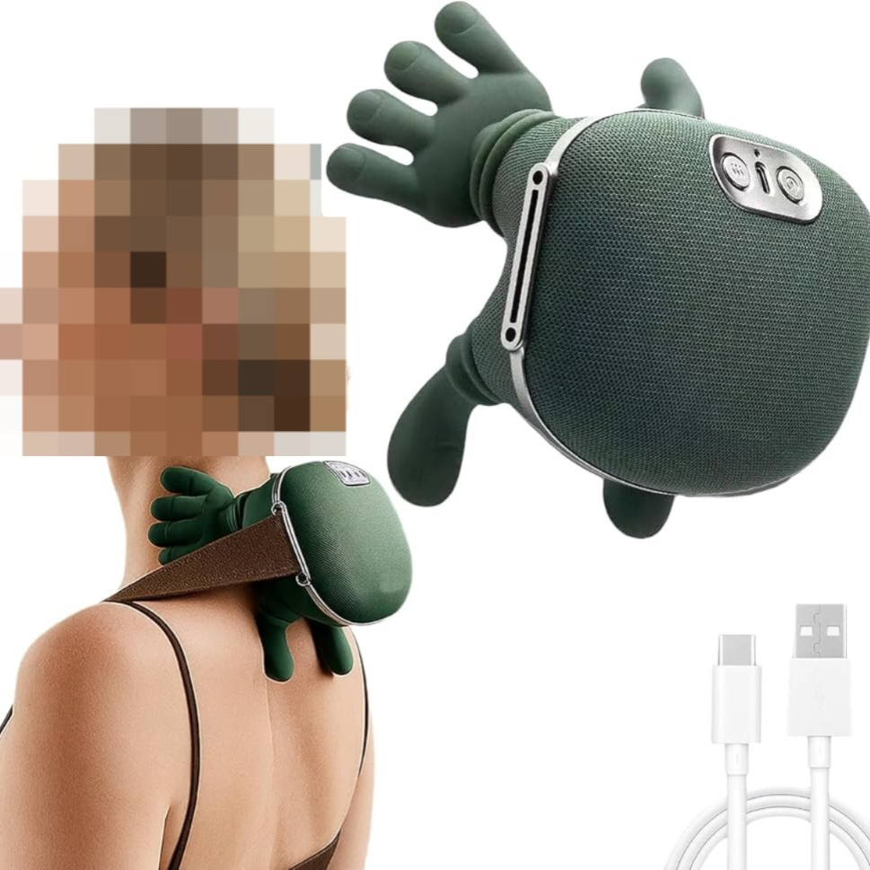 Automatic Neck and Shoulder Green Hand Massager - Big Box