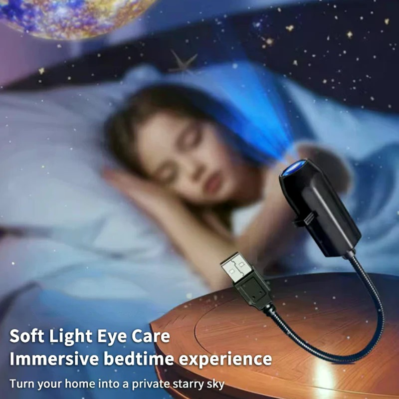 Planet Galaxy Projector With 6 LENS - Starry Night Light & Room Decor